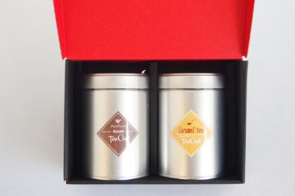 紅茶2缶ギフト「アッサムCTC＆キャラメルCTC」