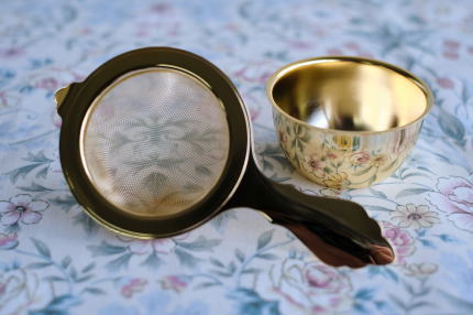 ティーストレーナー受皿付き茶漉し - 紅茶通販ならティークラブ